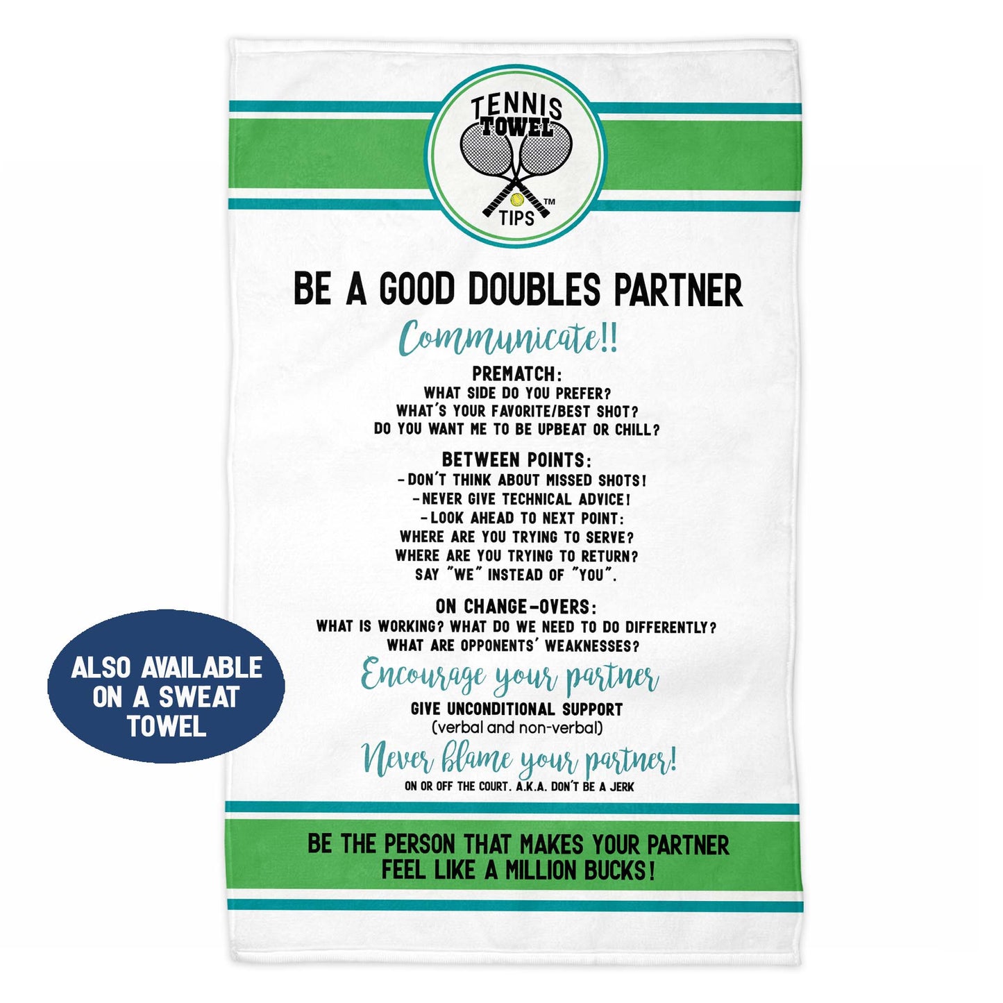 The Doubles Partner Towel - Beginner Edition