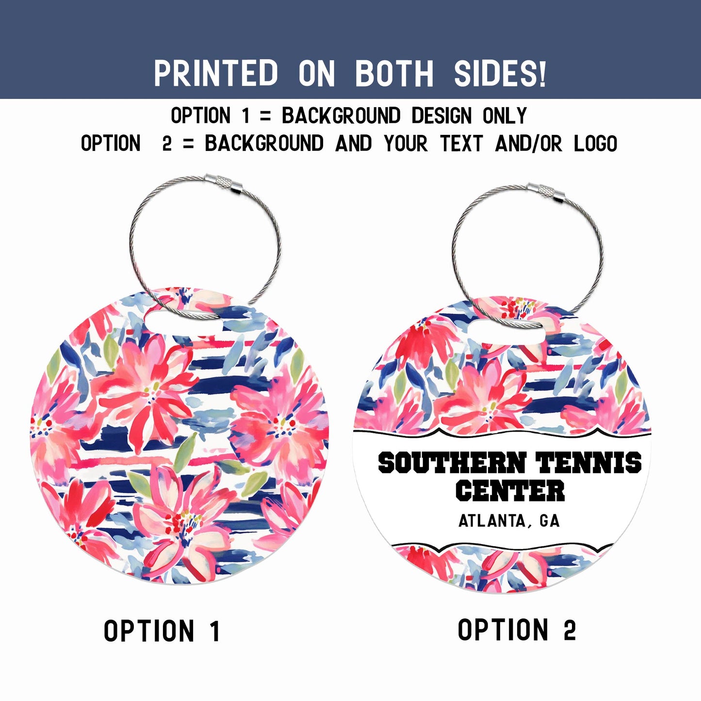 Tennis Bag Tag - Summer Celebration